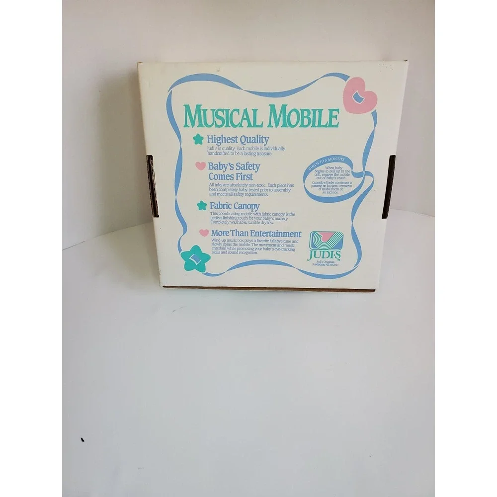 Vintage Judi s Musical Mobile‎ Used In Box. Tested. Jungle Elephant Lion Animals